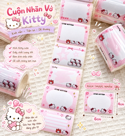 Cuộn Nhãn Vở Kitty RC4076