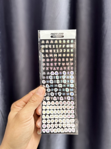 Set 10 Sticker Chữ RC3814
