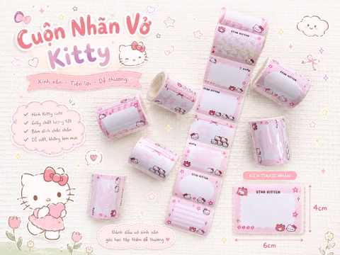 Cuộn Nhãn Vở Kitty RC4076