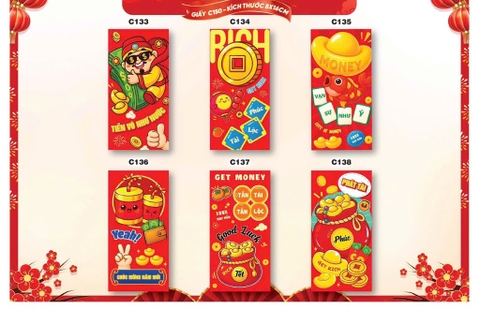 SET Bao Lì Xì Đủ Mẫu ( khoảng 100c)