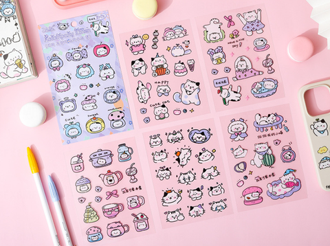 Set 10 Sticker Mèo Ú RC3540