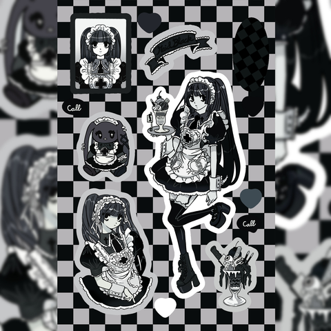 Set 10 Sticker Cô Bé Thời Trang RC3961