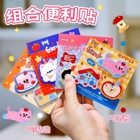 Set 10 Note Thú Hoạt Hình RC3650