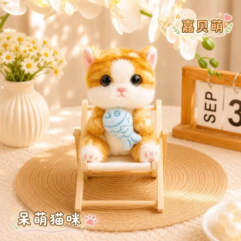 Móc Khóa Bông Mèo Cá RC4903