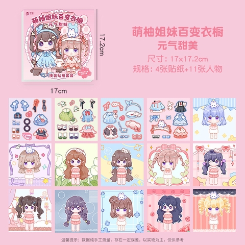 Set 10 Sticker Thay Quần Áo RC1701