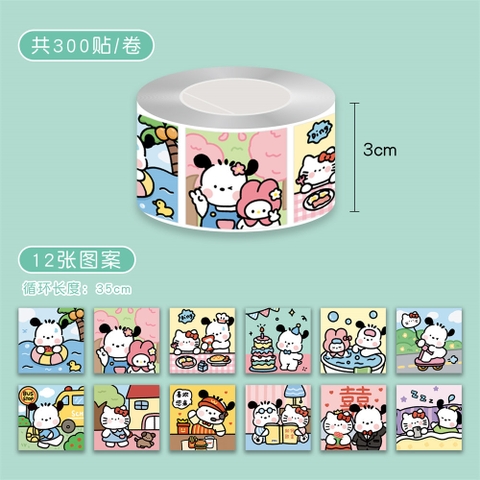 Cuộn Sticker Cún RC4365
