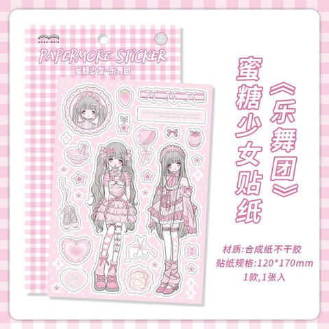 Set 10 Sticker Thời Trang Coquette RC1672