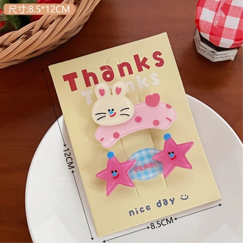 Set 2 Kẹp Mái Hoạt Hình RC2492