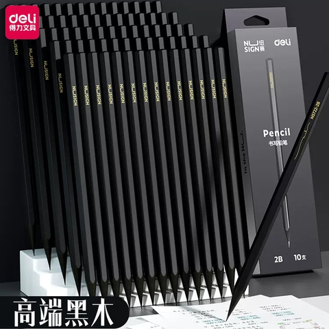 Hộp 10 Bút Chì Đen Deli RC4201