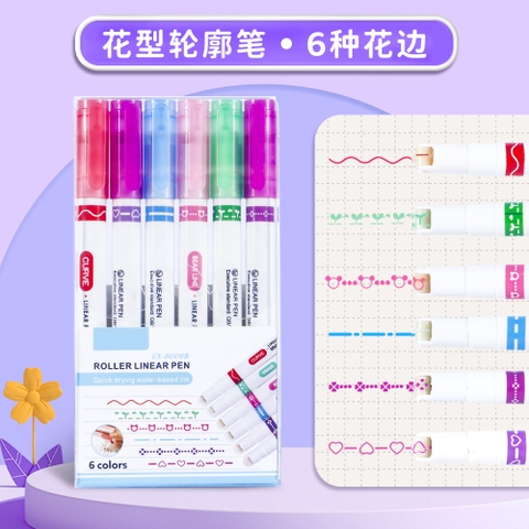 Hộp 6 Bút Lăn Hình RC941