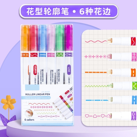 Hộp 6 Bút Lăn Hình RC941