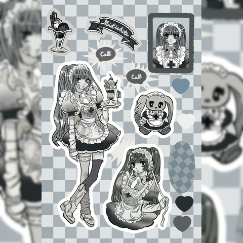 Set 10 Sticker Cô Bé Thời Trang RC3961