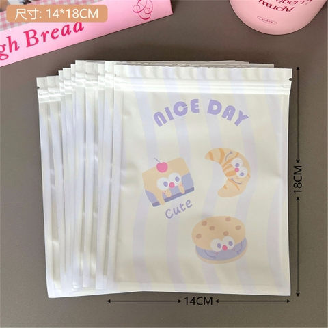 Set 10 Xấp Túi Zip Gấu