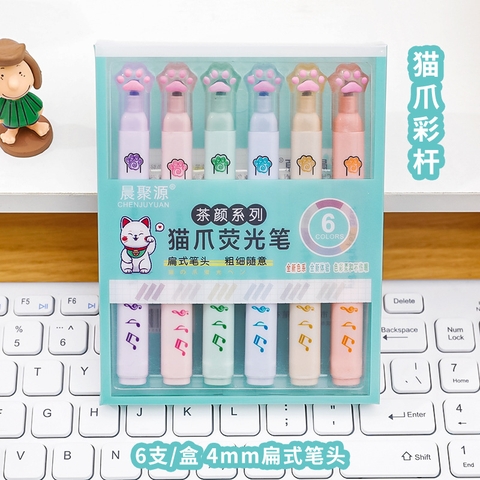 Hộp Bút Highligt Chân Mèo RC04846