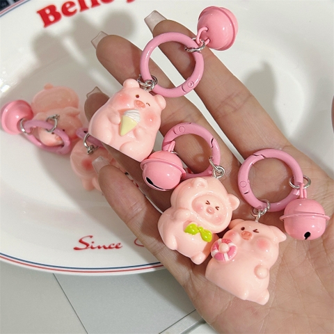 Móc Treo Heo Hồng Khuyên Hồng RC3583