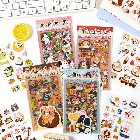 Set 10 Sticker Gấu RC4332
