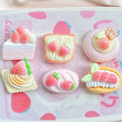 Set 100 Charm Bánh Dâu RC2871