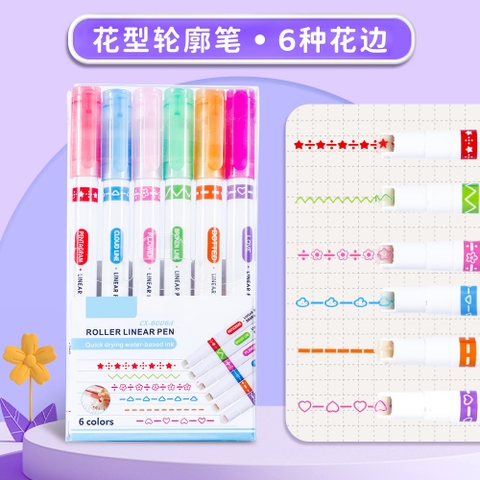 Hộp 6 Bút Lăn Hình RC941