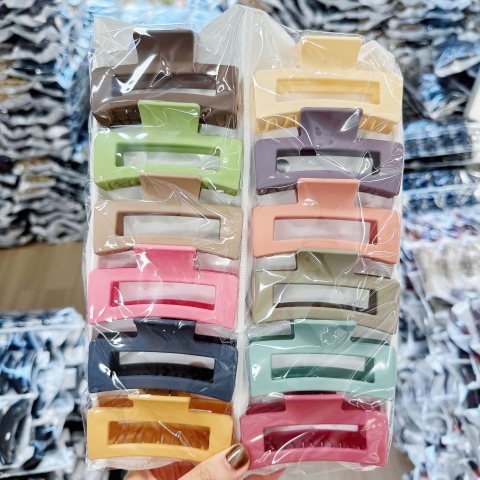 Set 12 Kẹp Nhựa Trơn RC1669