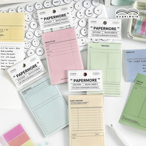 Set 10 Note Kế Hoạch RC2586