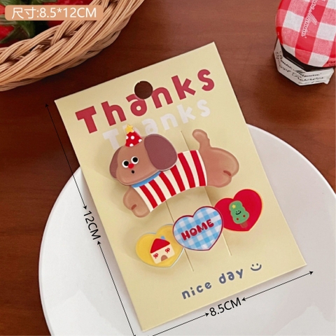 Set 2 Kẹp Mái Hoạt Hình RC2492