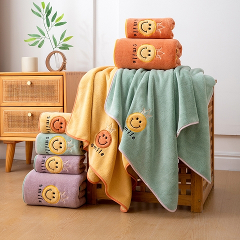 Khăn Tắm Mặt Cười 35x75cm RC2301