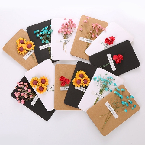 Set 10 Thiệp Hoa Khô RC2596