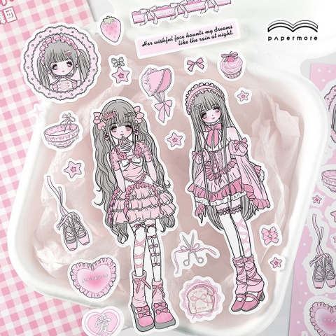 Set 10 Sticker Thời Trang Coquette RC1672