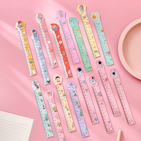 Set 10 Thước Nhựa Mica Hoạt Hình RC03468