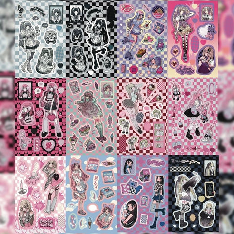 Set 10 Sticker Cô Bé Thời Trang RC3961