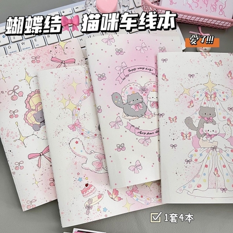 Lốc 4 Sổ A5 Mèo Sao RC2251