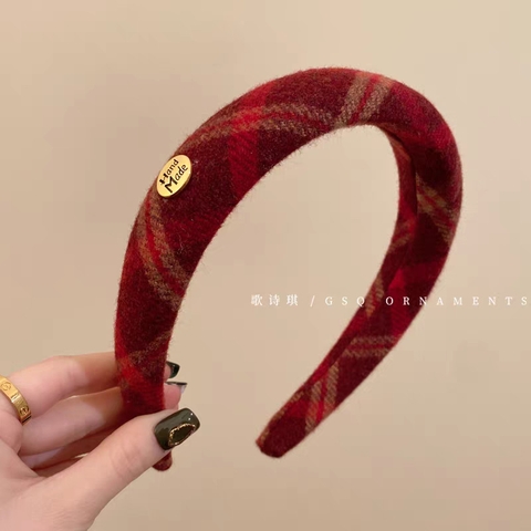 Cài Tóc Caro Đỏ RC3575