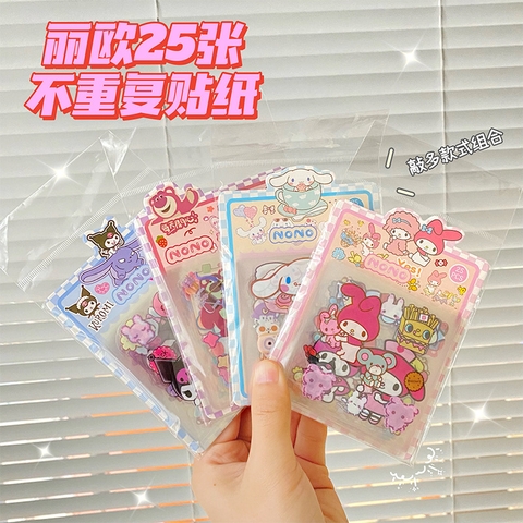 ( SET 10 ) Sticker Hoạt Hình 25 Tấm ND104