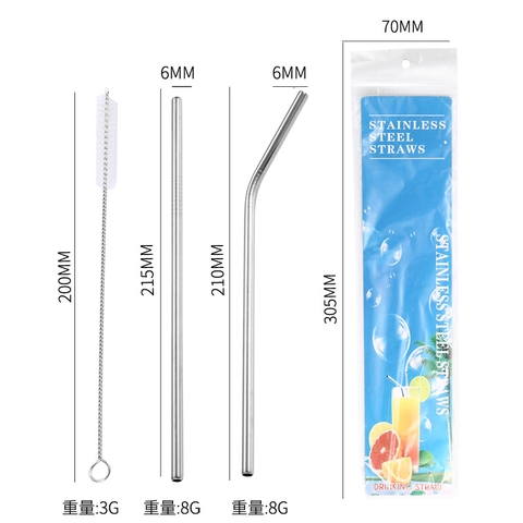 Set 10 Bộ Ống Hút Kim Loại RC4121