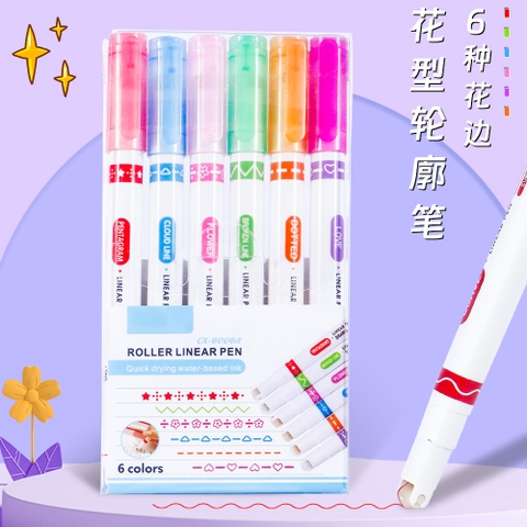 Hộp 6 Bút Lăn Hình RC941