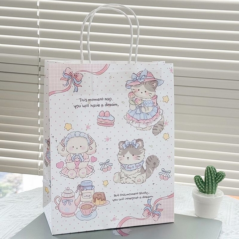 Set 10 Túi Giấy Hoạt Hình Size 21*11*27 RC2486