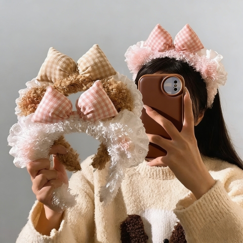 Cài Tóc Tai Gấu Nơ RC4017