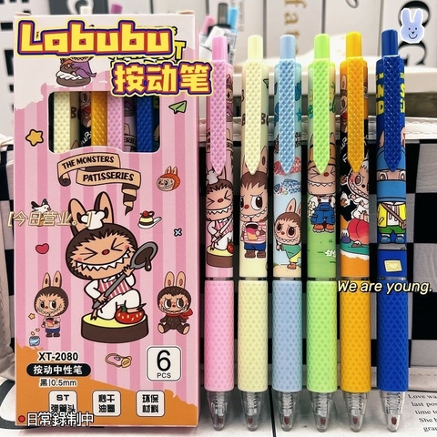 Hộp 6 Bút Đen Labubu RC1245