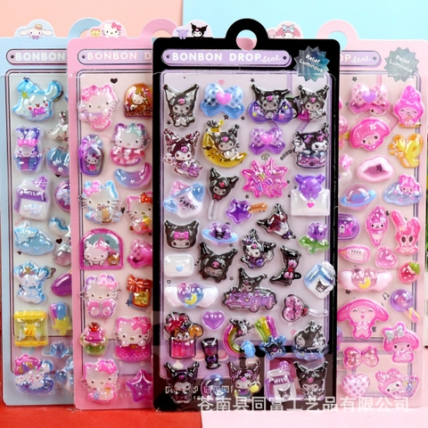 Set 10 Sticker Nổi Hoạt Hình RC789