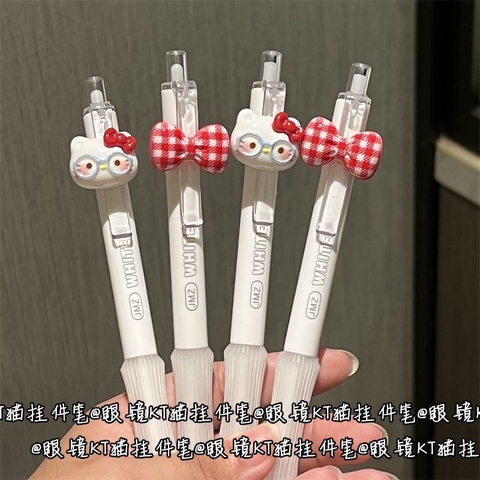 Set 10 Bút Đen Kitty Đỏ RC4041
