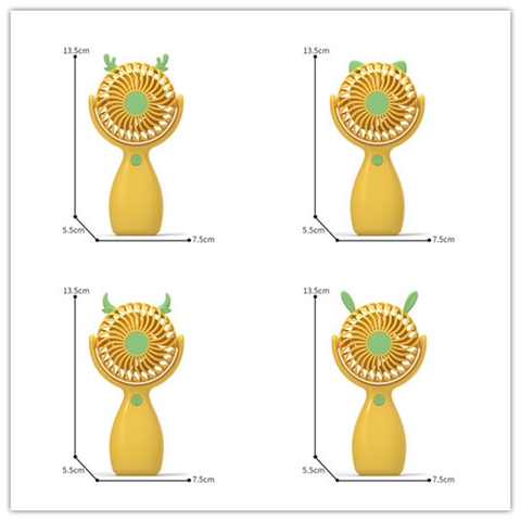 Quạt Sạc Cầm Tay Tai Gấu RC03912