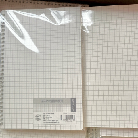 Sổ Lò Xo B5 Bìa Nhựa 70 Tờ ND050