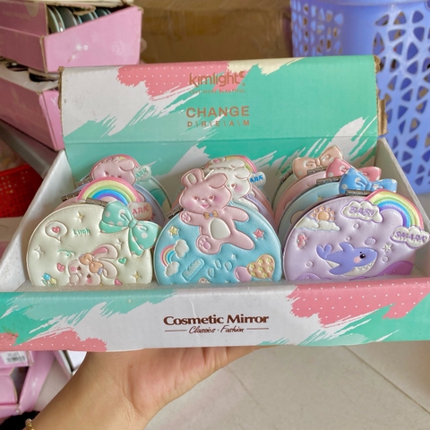 GƯƠNG TRÒN BỌC DA ND0122