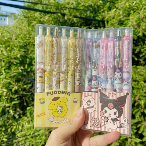 Hộp 6 Bút Đen Hoạt Hình RC04732