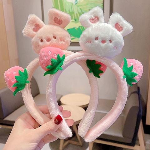 Cài Tóc Thỏ Dâu ND0240