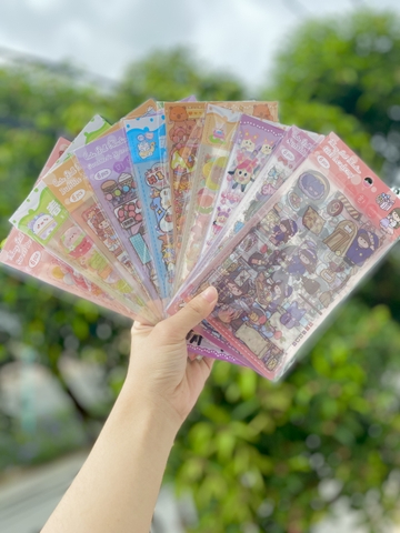 SET 10 Sticker 6 Tấm Hoạt Hình ND20007