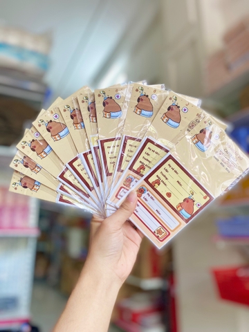 Nhãn Vở Capy&Labubu ND21