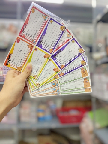 Set 10 Nhãn Vở 4 Ô ND98