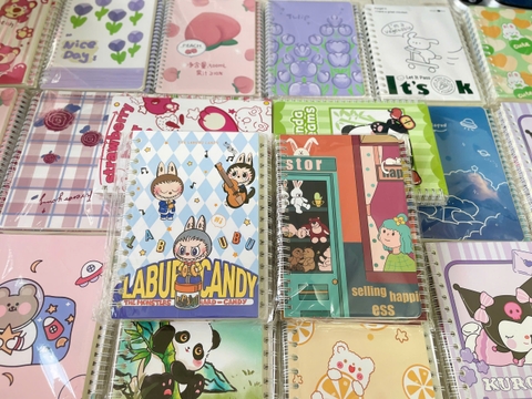 Lốc 4 Sổ Lò Xo A5 Nhiều Mẫu ND01339