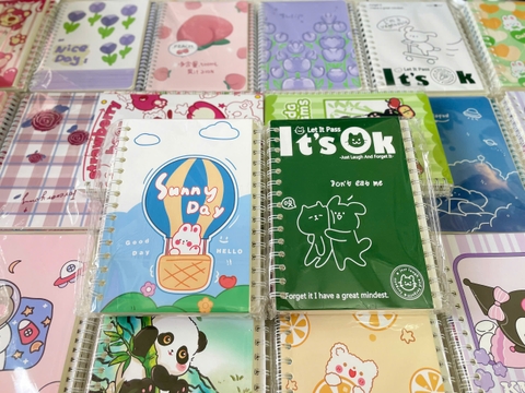 Lốc 4 Sổ Lò Xo A5 Nhiều Mẫu ND01339